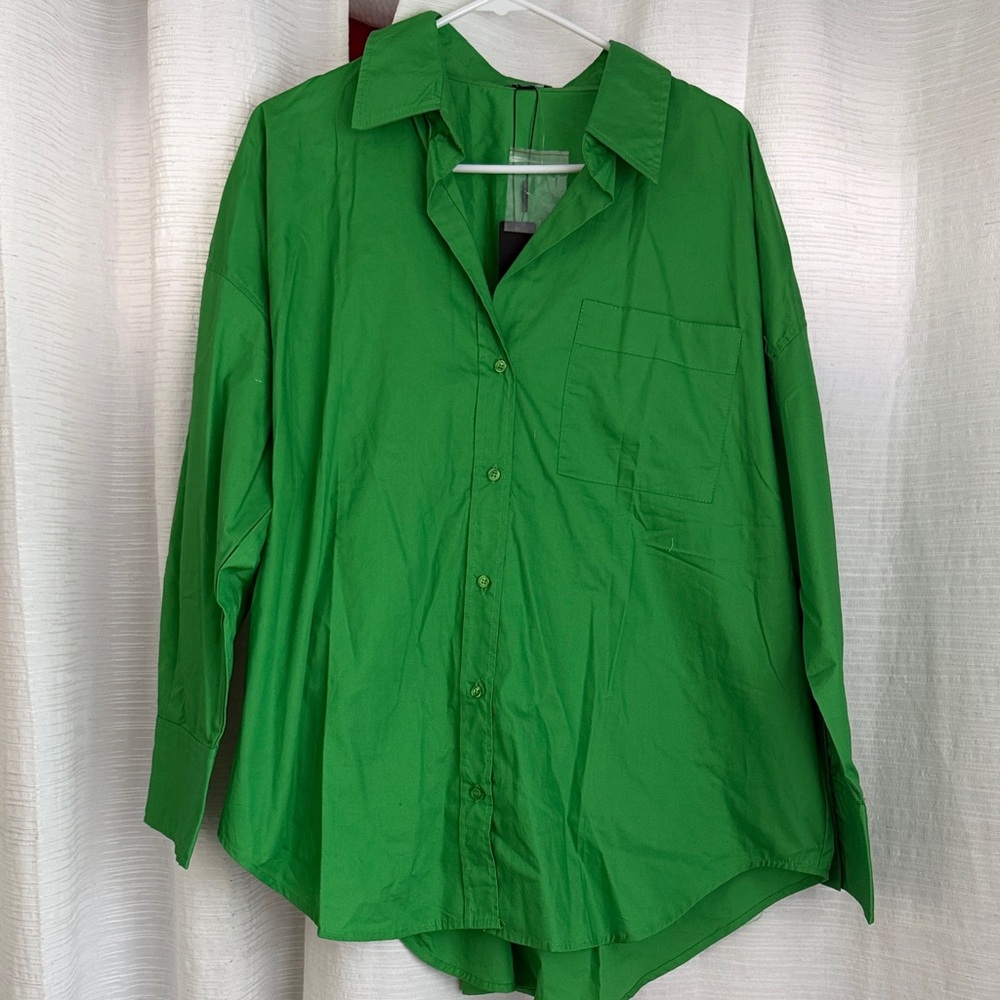 Fashion Nova Vibrant Green Top